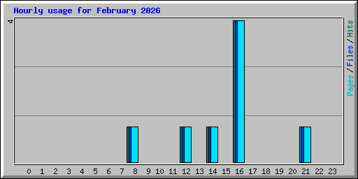 Hourly usage for February 2026